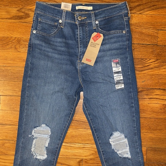 NWT Leviโs High Rise Skinny Jeans Size 29x30 - Picture 5 of 12